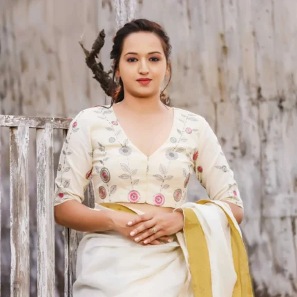Cholii Bahar - Pure Cotton Half Sleeve Blouse