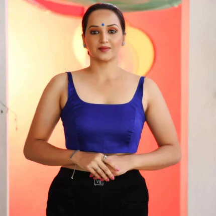 Cholii Day to Day - Indigo Colour Cotton Sleeveless Blouse