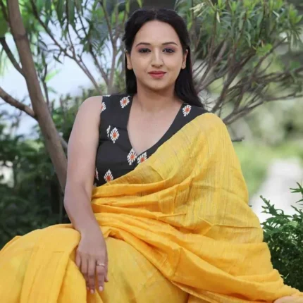 Cholii Stary Night - Handloom Cotton Sleeveless Blouse